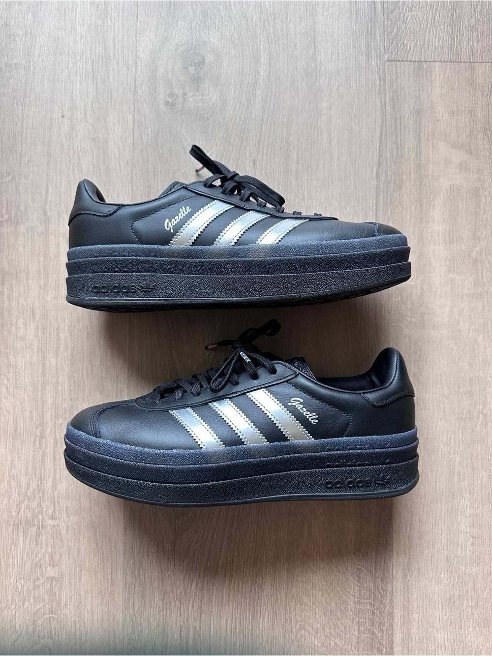 Adidas Gazelle Bold Pabllo Vittar Pride Core Black Platforms Size 9 Worn Once